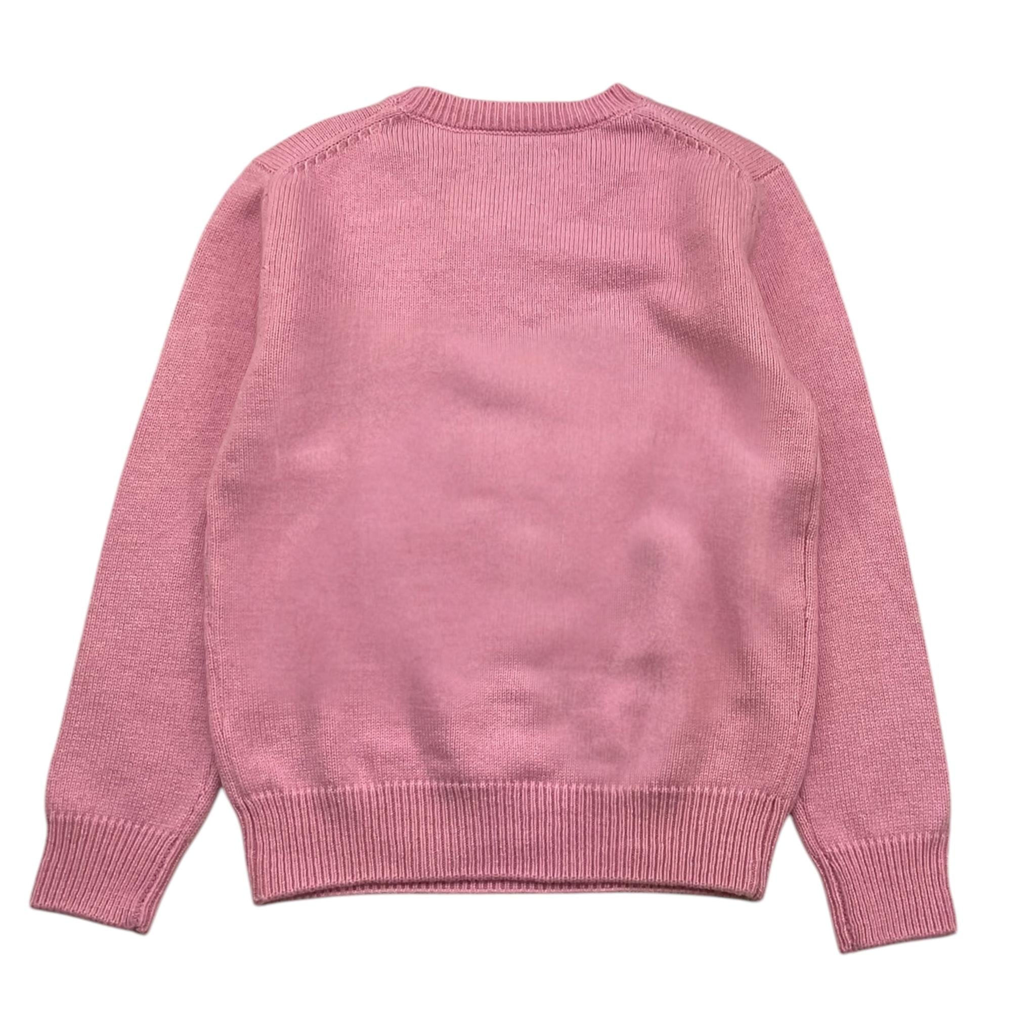 SAINT BARTH maglia girocollo tinta unita con stampa Rosa per Bambina TRUDIPRIN ROSA SAINT BARTH 
