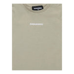 Dsquared2 T-Shirt Girocollo Tinta Unita con Stampa per Neonato DQ2853 BEIGE DSQUARED2 