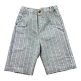 Zhoe &amp; Tobiah Striped Solid Color Adjustable Waist Bermuda Shorts Light Blue For Boys