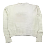 NAIDA maglia gircollo tinta unita con stampa logo Panna per Bambina NAMA312 PANNA NAIDA 