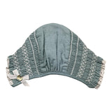 Paz Rodriguez Plain Hat With Light Blue Embroidery For Baby Girl