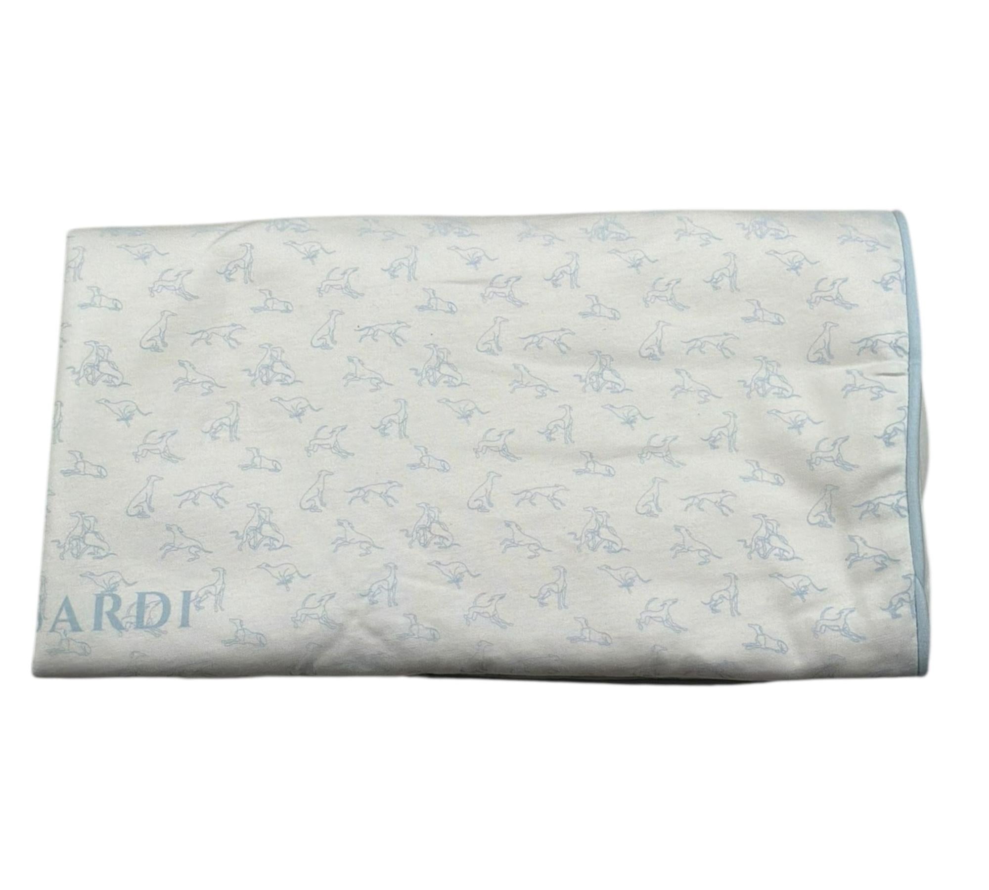 Trussardi Coperta Tinta Unita con Stampe per Neonato TLP26004CE BIANCO TRUSSARDI 