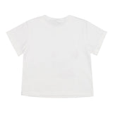 Twinset Crew Neck T-Shirt Solid Color With White Print For Baby Girl