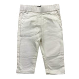 Daniele Alessandrini Solid Color Pants With Elastic Waist White For Newborn