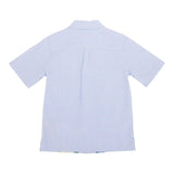 Scotch &amp; Soda Plain Striped Half Sleeve Shirt White For Boys