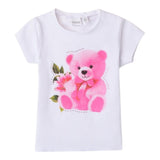 Sarabanda T-Shirt Girocollo tinta unita con Stampa Bianco per Neonata 0B208X BIANCO SARABANDA 