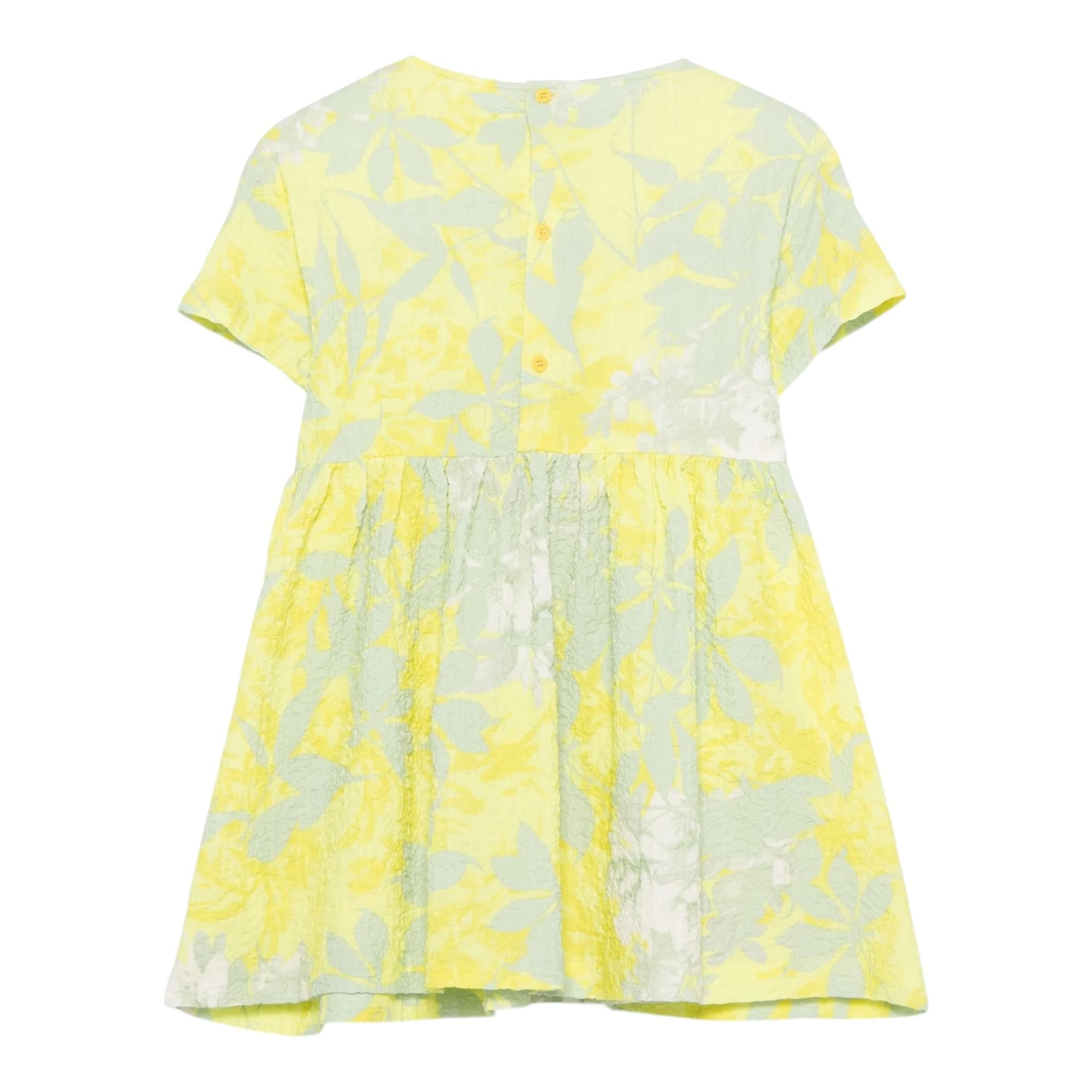 Il Gufo Abito Mezza Manica Bicolore per Bambina P25VM779C4143J GIALLO IL GUFO 