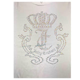 Juicy Couture Girls' Solid Color Crew Neck T-Shirt White
