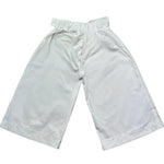 Le Bebe Pantalone Tinta Unita Modello Palazzo con Elastico In Vita per Neonata LBG6358 BIANCO LE BEBE 