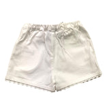 Tartine Et Chocolat Solid Color Shorts With Elastic Waist White For Baby Girls
