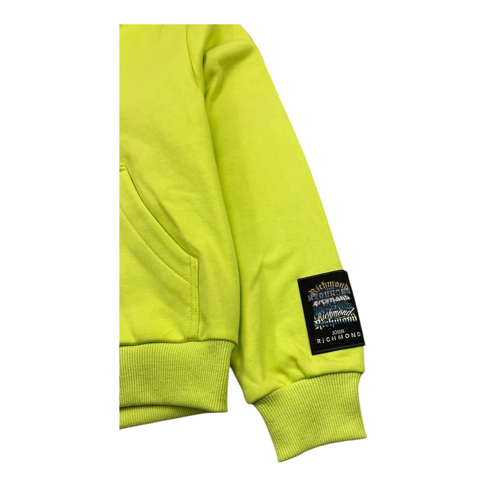 JOHN RICHMOND felpa con zip e cappuccio tinta unita Verde per Bambino RBA25212FE VERDE JOHN RICHMOND 