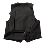 Never Too Black Solid Waistcoats For Boys