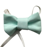 Never Too Bow Tie Solid Color Aqua Green For Boys