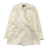 Fun &amp; Fun Cream Double Breasted Plain Jacket for Girls