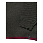 FAY maglia tinta unita girocollo con profili in contrasto Verde per Bambino FV9P00 VERDE FAY 