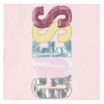 GUESS shirt girocollo tinta unita con stampa Rosa per Neonata K4YI06KAPO0X ROSA GUESS 