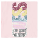 GUESS shirt girocollo tinta unita con stampa Rosa per Neonata K4YI06KAPO0X ROSA GUESS 