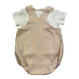 Lalalu' 2 Piece Set Romper-T-Shirt White For Newborn