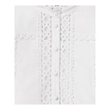 Twinset Camicia Tinta Unita Traforata per Bambina 251GJ2411 BIANCO TWINSET 