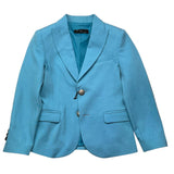 Make Plain Jacket With Buttons Light Blue For Boys