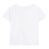 Billieblush T-Shirt Tinta Unita Girocollo con Stampa per Bambina U20929 BIANCO BillIEBLUSH 