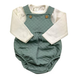 CALAMARO completo 2 pezzi camicia-pagliaccetto Bianco/verde per Neonato 11053X BIANCO/VERDE CALAMARO 