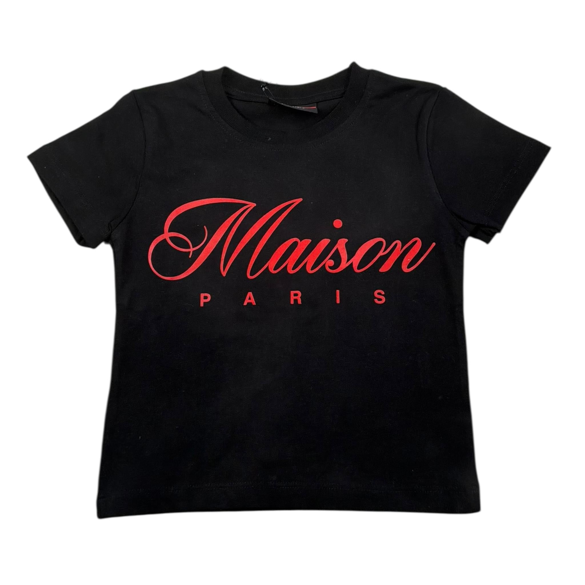 Maison 9 Paris Completo 2 Pezzi T-Shirt-Bermuda per Neonato M50083 NERO MAISON 9 PARIS 