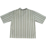 Paolo Pecora Camicia Mezza Manica Fantasia A Righe per Bambino PP42355 VERDE PAOLO PECORA 