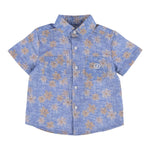 Jeckerson Camicia Mezza Manica Tinta Unita con Stampa per Neonato JN3424 AZZURRO JECKERSON 