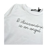 Daniele Alessandrini Shirt Girocollo Tinta Unita con Logo per Neonato 1291M00072N BIANCO DANIELE ALESSANDRINI 