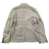 Shako' Two-Tone Striped Jacket White/Beige For Boys