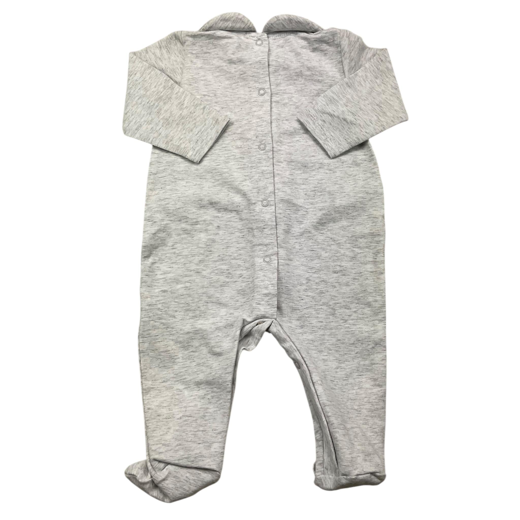 NANAN tutina manica lunga tinta unita cn ricami Grigio per Neonato AI2300803GR GRIGIO NANAN 
