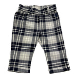 MINI BANDA pantalone fantasia scozzese con elastico in vita Blu per Neonato 35646 BLU MINI BANDA 