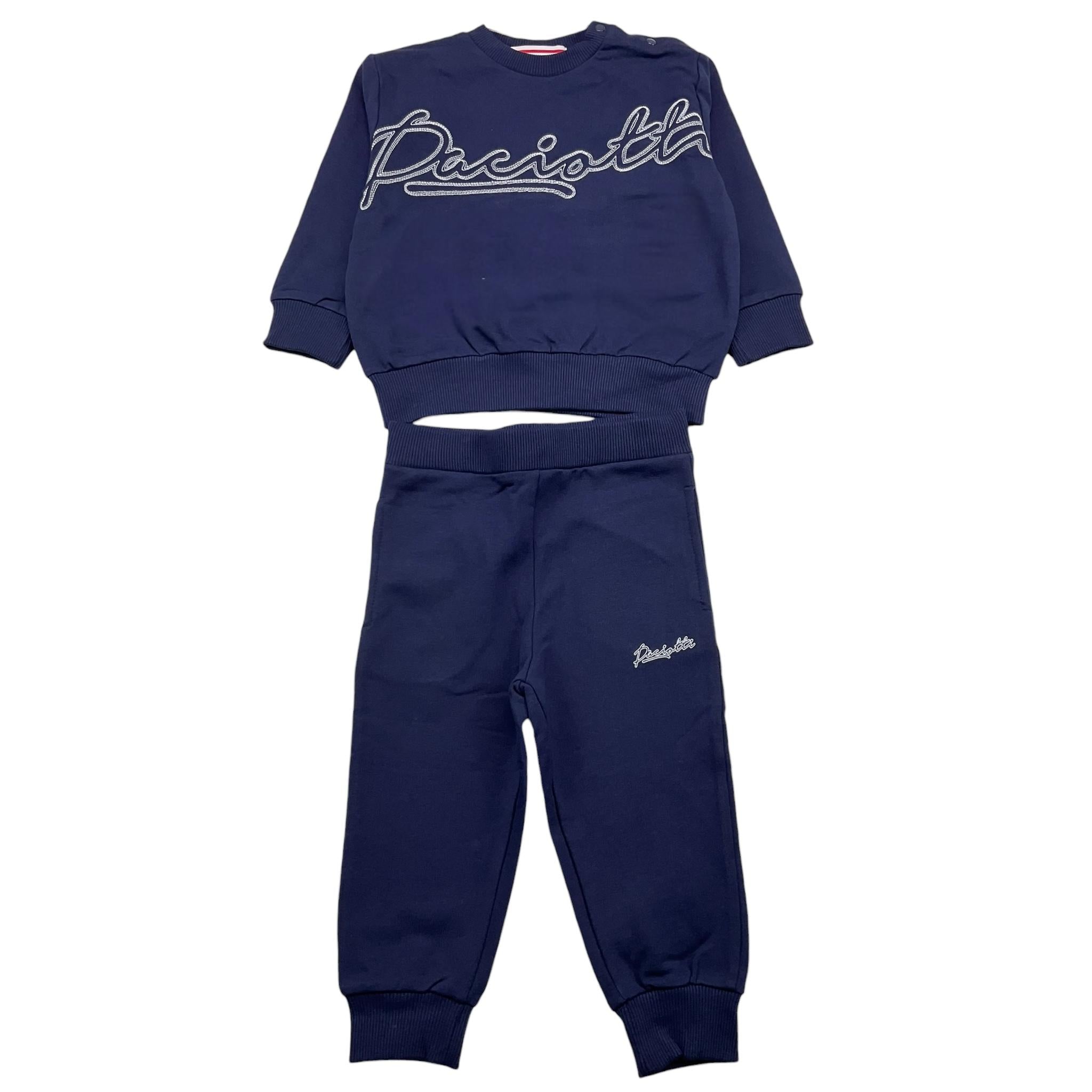 CESARE PACIOTTI completo bicolore 2pz felpa-pantalone Blu per Neonato COMP5310BXX BLU CESARE PACIOTTI 