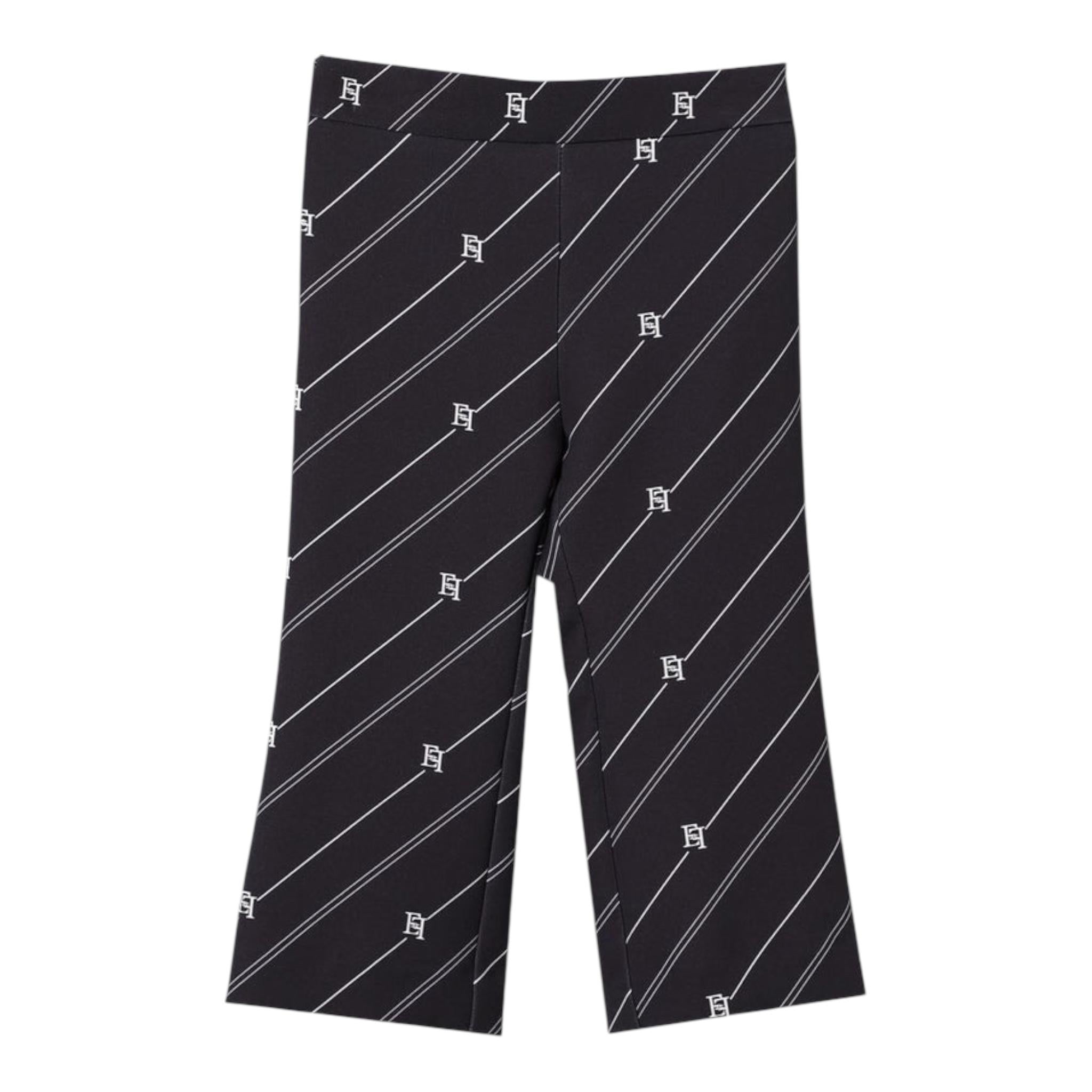ELISABETTA FRANCHI pantalone tinta unita logato Blu per Bambina EGPA069 BLU ELISABETTA FRANCHI 