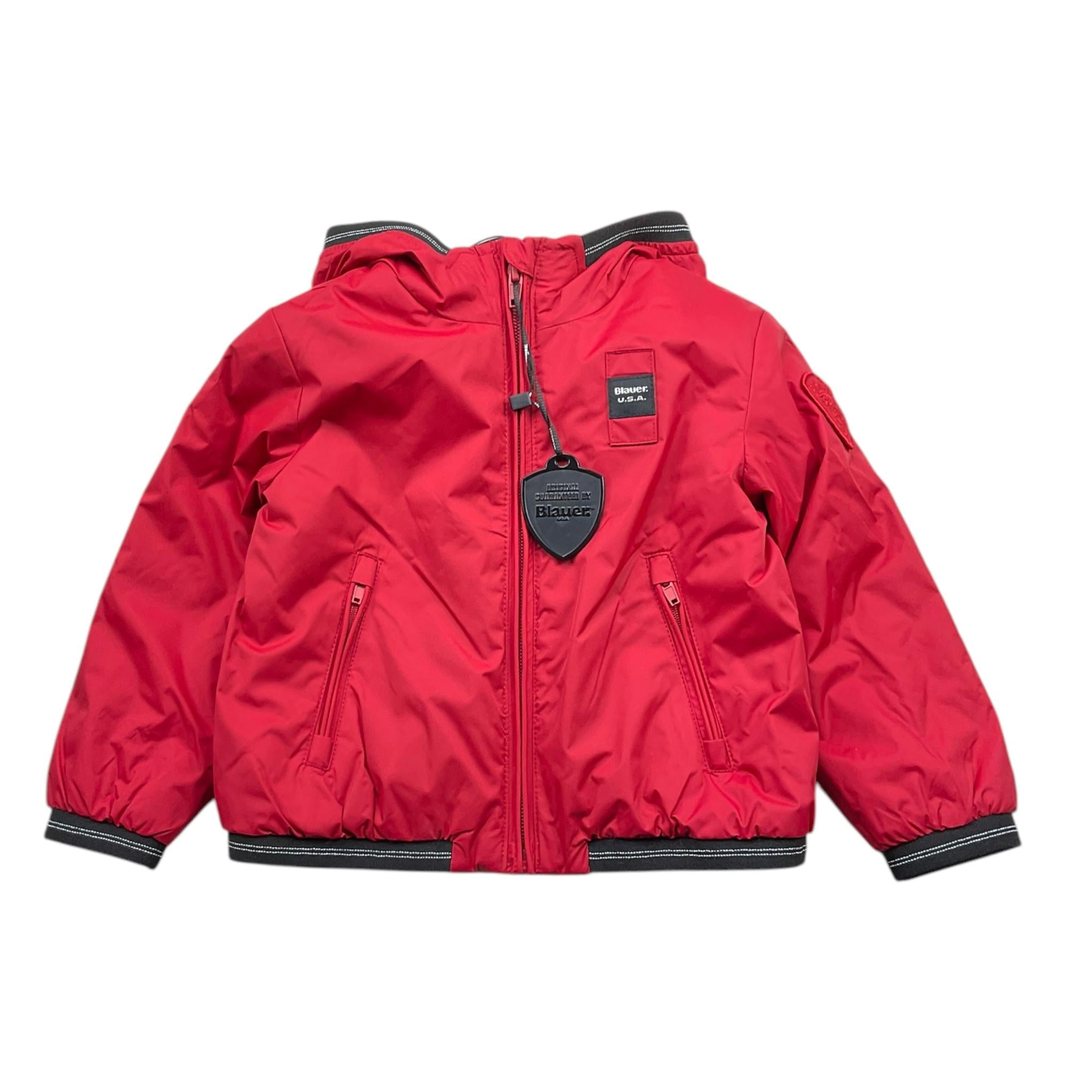 BLAUER giubbino tinta unita con zip e cappuccio Rosso per Neonato BR217958 ROSSO BLAUER 