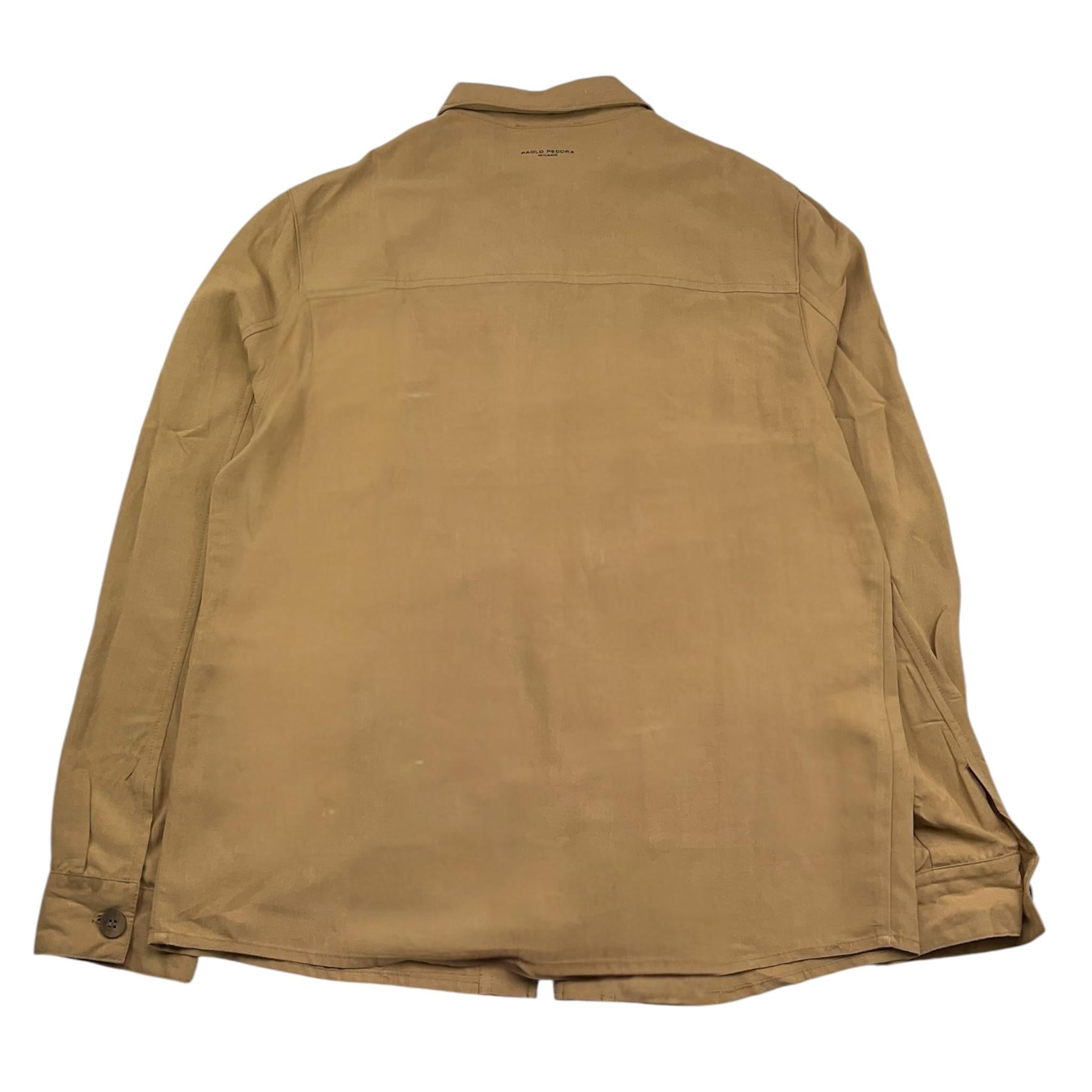 Paolo Pecora Camicia Manica Lunga Tinta Unita per Bambino PP4067 BEIGE PAOLO PECORA 