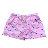 Saint Barth Costume Modello Boxer Tinta Unita con Stampa per Bambino 01059L ROSA SAINT BARTH 