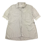 Aspesi Camicia Mezza Manica Tinta Unita Fantasia A Righe per Bambina S25044CLC6065 BIANCO ASPESI 