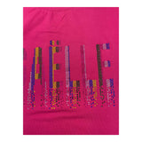 GAELLE t-shirt girocollo tinta unita con brillantini Fuxia per Bambina 2746M00038 FUXIA GAELLE 