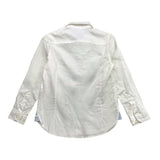Berna Plain Button Down Shirt White For Boys