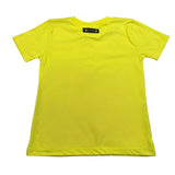4Giveness T-Shirt Tinta Unita Girocollo per Bambina FGCB4077 GIALLO 4GIVENESS 
