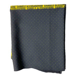 Daniele Alessandrini Two-Tone Printed Scarf Black/Yellow For Children