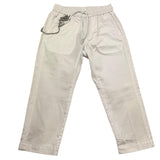 Antony Morato Pantalone Tinta Unita con Elastico In Vita per Bambino MKTR00218 BIANCO ANTONY MORATO 