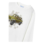 MAYORAL shirt girocollo tinta unita con stampa in contrasto Bianco per Neonato 4052XX BIANCO MAYORAL 