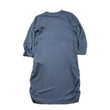 LU LU BY MISS GRANT abito manica lunga tinta unita girocollo con brillantini Azzurro polvere per Bambina LL3256 AZZURRO POLVERE LU LU BY MISS GRANT 