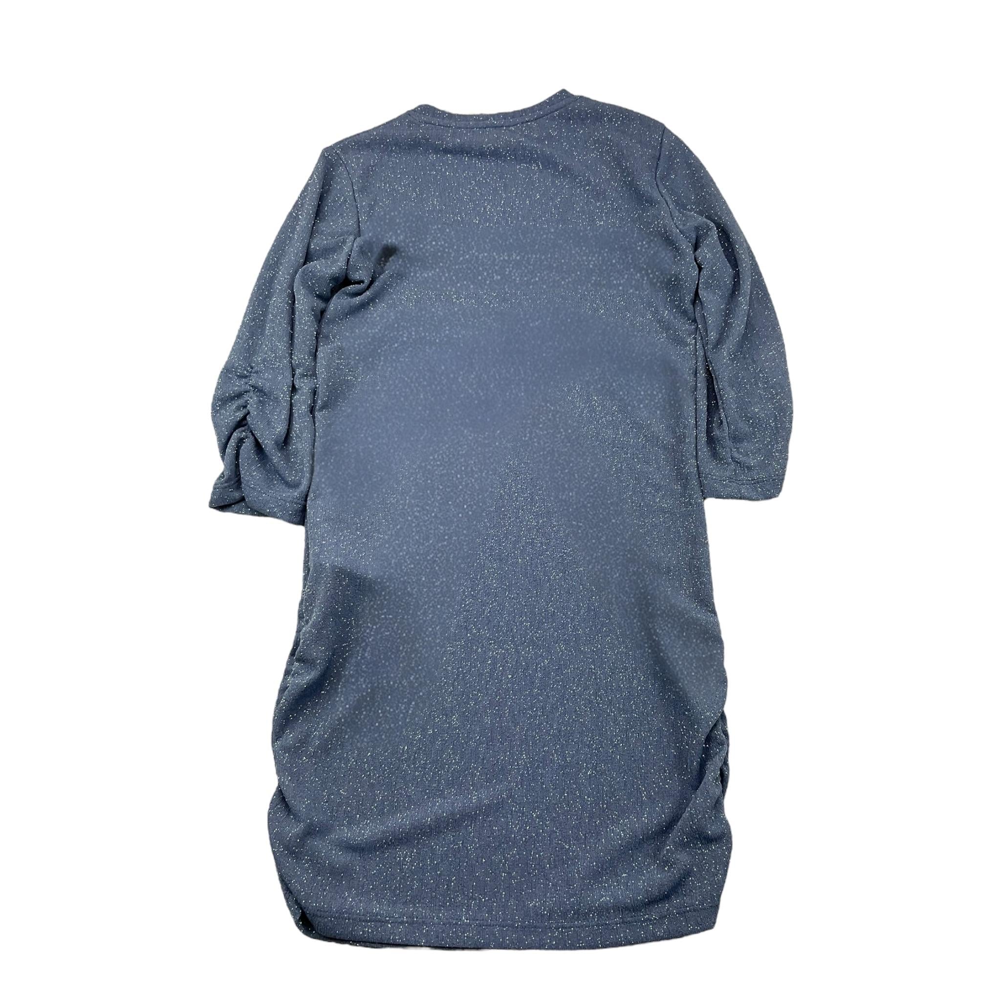 LU LU BY MISS GRANT abito manica lunga tinta unita girocollo con brillantini Azzurro polvere per Bambina LL3256 AZZURRO POLVERE LU LU BY MISS GRANT 