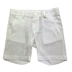 Little Bear Bermuda Tinta Unita con Girovita Regolabile per Bambino 8229J BIANCO LITTLE BEAR 