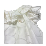 Le Bebe Abito Mezza Manica Tinta Unita con Colletto per Neonata LBG6386 BIANCO LE BEBE 