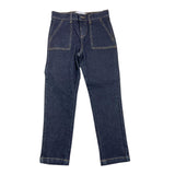 TRUSSARDI jeans tinta unita con girovita regolabile Blu per Bambino TBA25085 BLU TRUSSARDI 